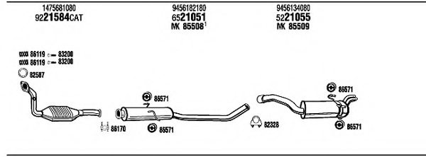 FONOS FIT04759B Exhaust System